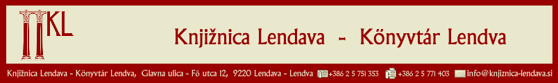 Knjižnica Lendava - Könyvtár Lendva